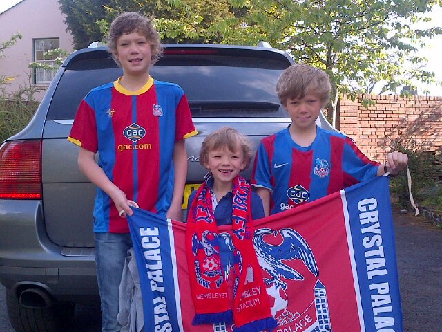 1 Wife, 3 Boys and a dog - What more could a Palace fan want?