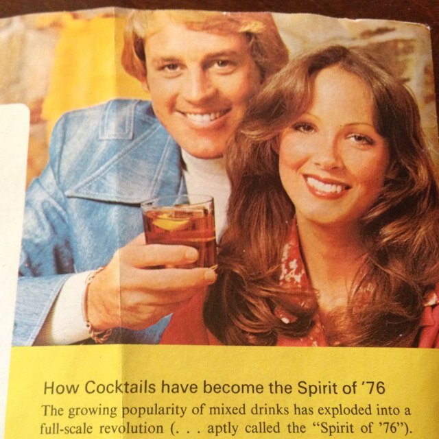 Infused with the Spirit of '76. Red, White, sometimes Blue.