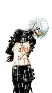 ((Meet Kau! He acts like a dog, and is half blind and mute. His name translates to dog. He has been given a new right eye.))