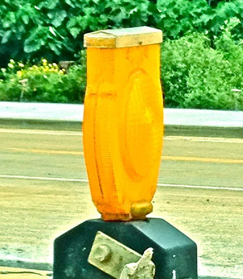 THE battery free, solar powered barricade lights!