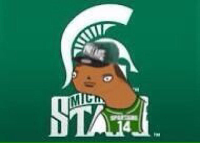 Toon of Gary Harris from Michigan State (Not affiliated with Garry Harrie or Michigan State) Created on 11/18/13 #GoGreen