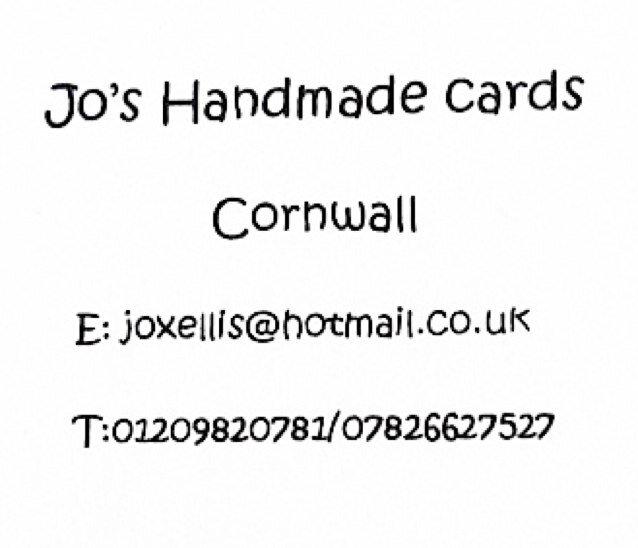 Jo Ellis Interior designer & Handmade card crafts, Cornwall, Uk Email: joxellis@hotmail.co.uk Facebook: Jaks Handmade Cards https://t.co/EmJ87pmGV7