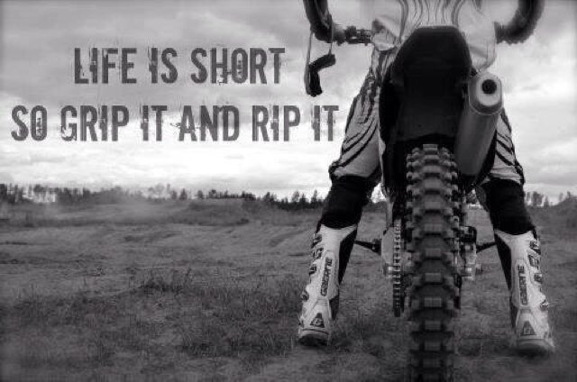 Its not about how hard you can ride,its about how hard your can fall down and get back up and keep going