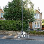 Ghost Bikes Bath. Memorials to those who have lost their lives on the roads in and around the City of Bath