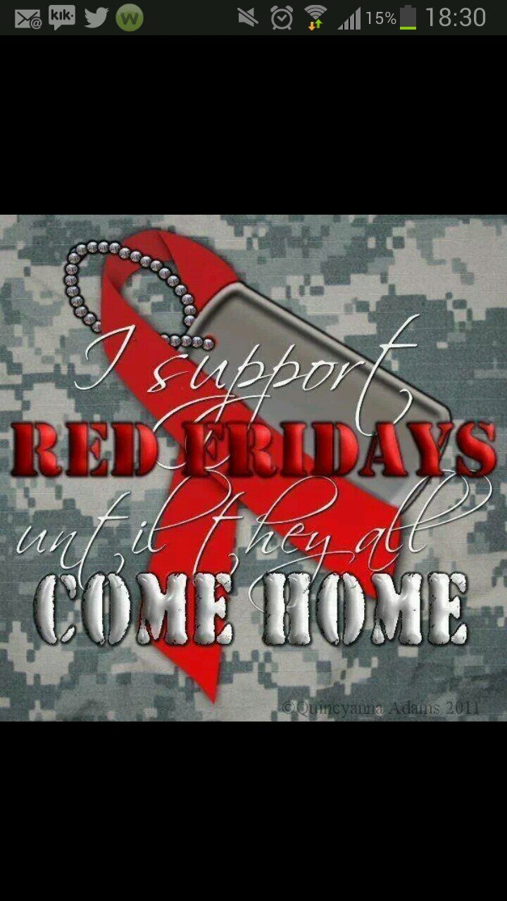 redfridaywrist's profile picture. Support For Our Troops Wearing Red on Friday until all our troops return home