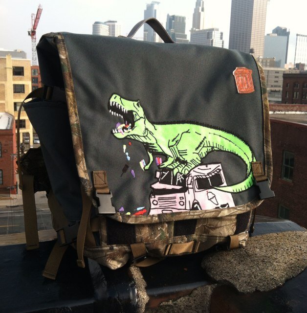 trash bag messenger bag