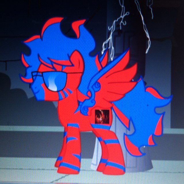 (@MagicalMadman's OC account) I'm the king of the sky.Former leader of the Crystal Empire's elite airforce. I'm always adventurous! Hit me up anytime!