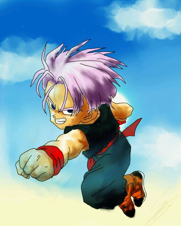 Hi, I'm Trunks Junior. The son of the awesome-est half breed alive. Oh, and people say I look like my dad. I don't see it. [RP/OC] #Passive