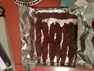 BearsBacon's profile picture. It's Amish bacon sliced thick, candied with 100% pure maple syrup and dark brown sugar, then drenched in warm 55% dark chocolate!
