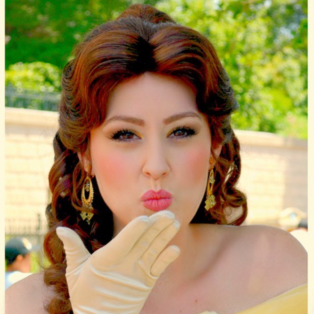 Belle official princess from walt disney disneyland and my prince is prince adam (beast) ✨❤