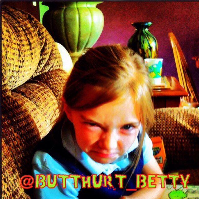 A parody account Tweeting like a butthurt betty. Dont take us seriously. Lol email us screenshots of butthurt betty's and we will post! ButthurtBetty1@gmail.com