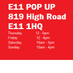 E11 POP UP (@e11popup) Twitter profile photo E11 POP UP (@e11popup) Twitter profile photo