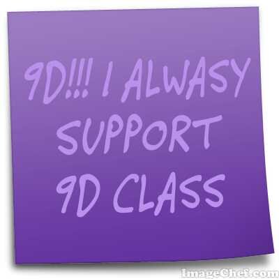 I♥9D!!! I always support 9D to pass exam national go !!! 9D♥