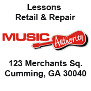 Located at 123 Merchants Square, Cumming, GA 30040, Music Authority has been the cornerstone of North Georgia's music scene for over ten years.
