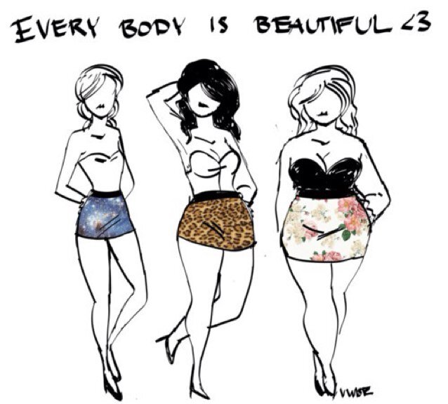 It's not you that's ugly, it's society. Promoting positive body image. ✌️