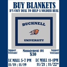 D's Cozy Deal to Help A Soldier Heal is a Management 101 Company selling cozy sweatshirt blankets and putting on a 5k on 11/9/13 to help support Veterans!