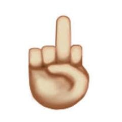 Hold the middle finger up and just don't give a fuck.