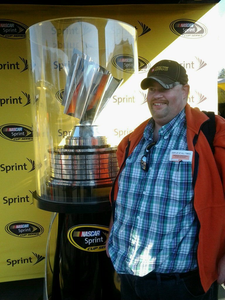 Big nascar fan. Happy marry and work two jobs. I have a  hobby collect racing things.