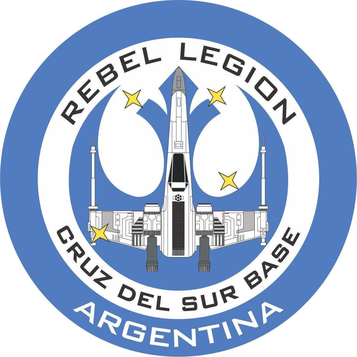 Somos parte de la Rebel Legion, una organización internacional que aúna a quienes utilizan trajes de los buenos de Star Wars.
¡Somos los Héroes!