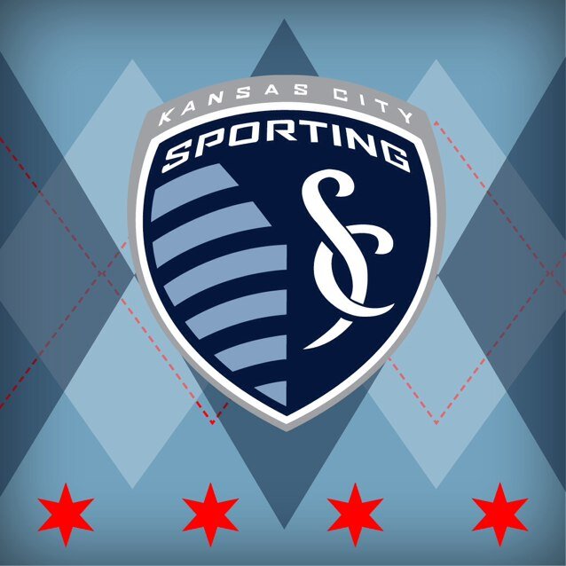 Supporters of Sporting KC in Chicago. @theGlobePub shows all SKC matches.