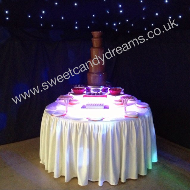 Chocolate Fountain Hire, Candy Buffets, Popcorn, Event catering, Machine Hire, Candy floss machine Hire, Fruit Palm Trees, Drinks Fountains, Call. 07450650200
