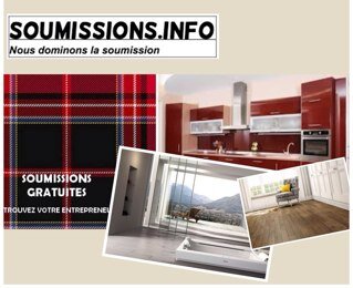Le meilleur site pour obtenir GRATUITEMENT des soumissions d'entrepreneurs pour vos travaux de rénovation - aménagement, et un super répertoire d'entrepreneurs!