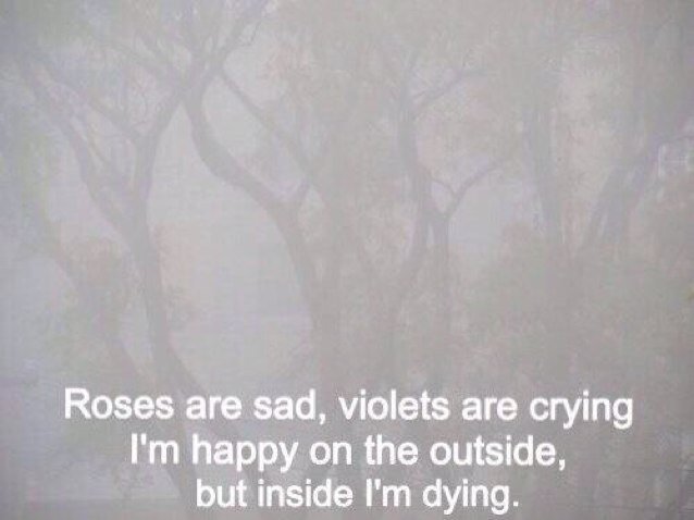 Self harm
Done with everything and everyone