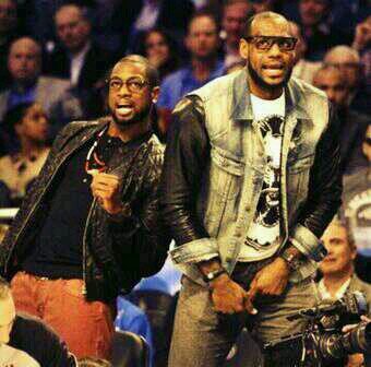 Fotos de Wade y LeBron