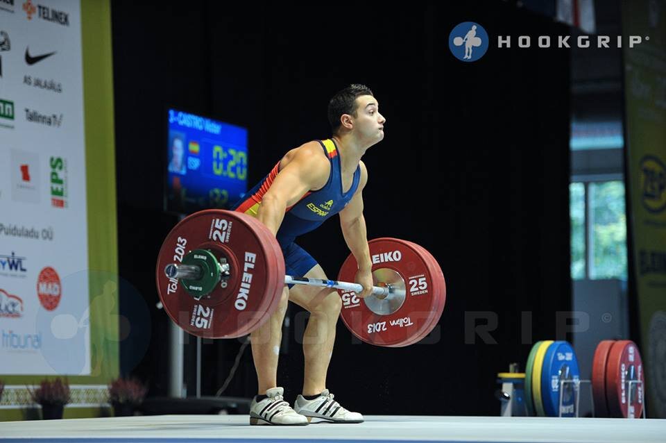 Levantador del Club Halterofilia Coruña, perteneciente a la seleccion española.   WEIGHTLIFTING