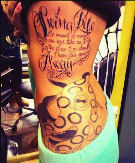 1 EST tattoo everyday! I want to show people how Kells's music inspires people!
