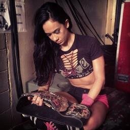 RP. Real @WWEAJLee. Current Divas Champ. Geek Goddess. Devil's Favorite Diva. Crazy Chick. Black Widow.