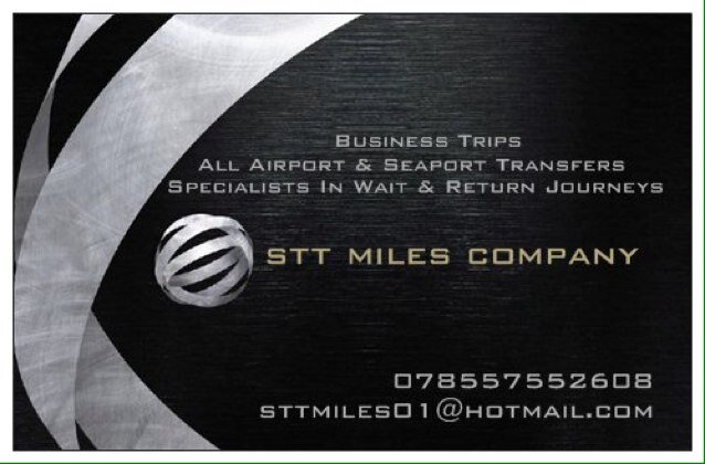 Sttmilescompany's profile picture. Email: sttmiles01@hotmail.com call: 07857552608 Wait and return Transport in Three counties and London