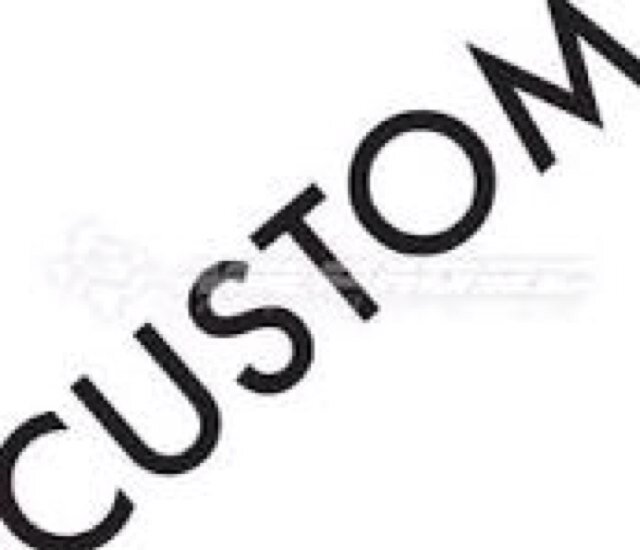 We make high quality custom made stickers just for you text us for a free quote (317)9991075 also text us a drawing,size,and color thank you and have a nice day
