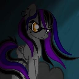 I'm a punk pony ^w^ Temperamental, sarcastic and caring... #single, MLP RP cutie mark is a wing with mist