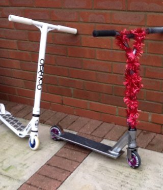 I ride scooter if you want to watch me visit my youtube channel its Fk Wilkoo ta.:D