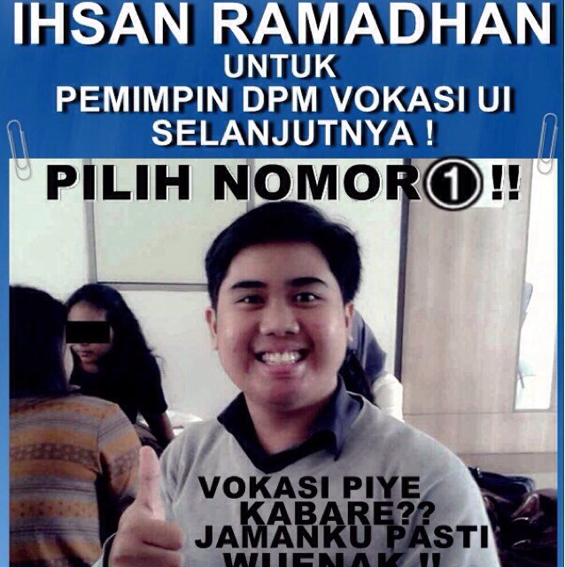 Official Twitter #Ihsan4DPMVOKASI | #SolidaritasBerkualitas dan Pilih Nomor 1 !!!