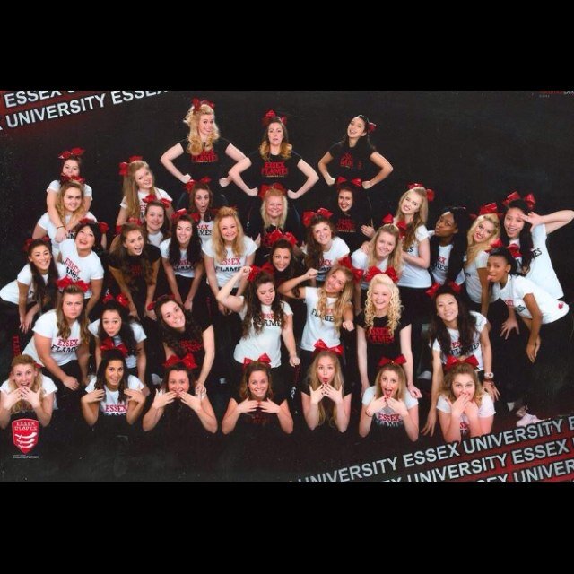 ESSEX UNI CHEER AND DANCE TEAM holding National, International and European Championship titles. We also hold the best socials. Add us on FB for more info :-)