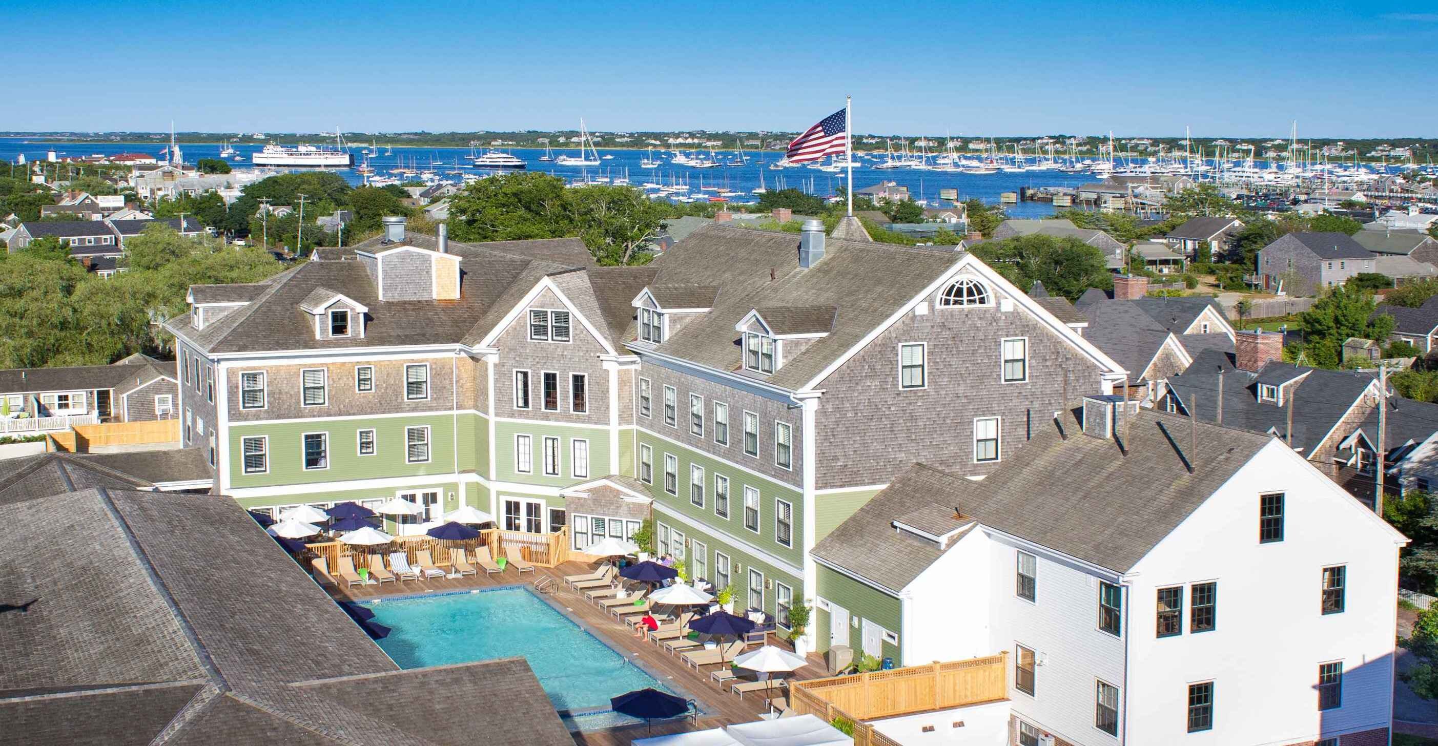 Historic hotel in Downtown Nantucket. Open y/r. 1-4BR suites/rooms/cottages, fitness center & spa, heated pools, Kid's Program, Breeze restaurant. #nantucketing