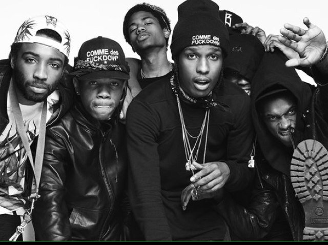 A$AP lyrics is all I swallow, now its time for you to give me a follow. Tweetin like the A$AP mob daily