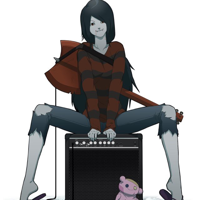 I'm Marceline the vampire queen. Don't mess with me [sticks tongue out] (DMRP)