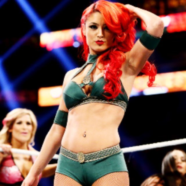 It may have been my bright crimson locks that first drew the WWE Universe to my attention, but I will look to make a name for myself. (Not @natalieevamarie)