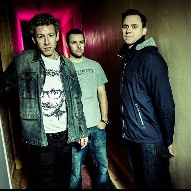 Three piece band 12 string acoustic guitar, Bass & Drums Matt Herbert , Vic crane & Alex Baker
