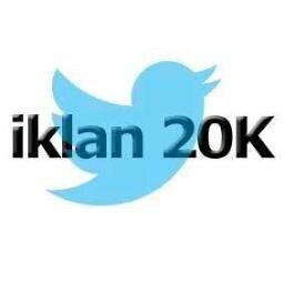 Mau di RT GRATISS? Follow dulu, Mention + hashtag #iklan20k. Untuk iklan berkala khusus jam tertentu silahkan hub Line ID : cs-iklan20k