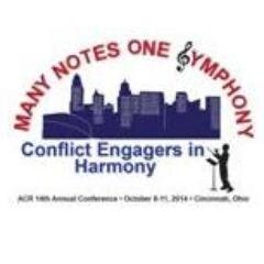 Tweets about the Association for Conflict Resolution (@ACRgroup) Conferences. Save the date for our next Annual Conference, October 8-11 2014 in Cincinnati Ohio