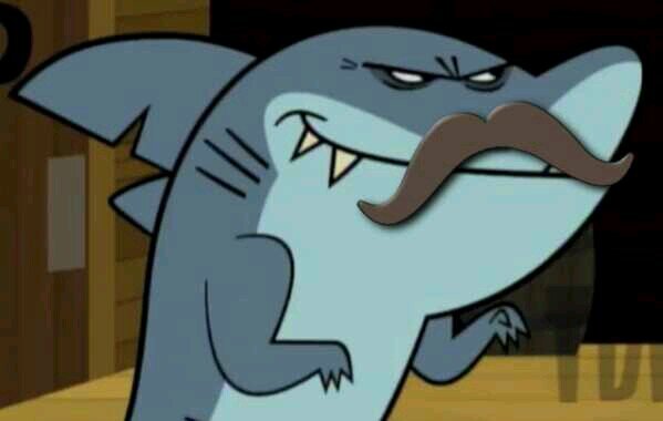 I'm Sharp the Shark. @FangDaShark is my useless son. He never became tough. Ugh He's chasing that Scotty boy. One day Fang will be tough.