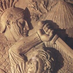 Lugdunum me genuit ,  Rome is defeating me
