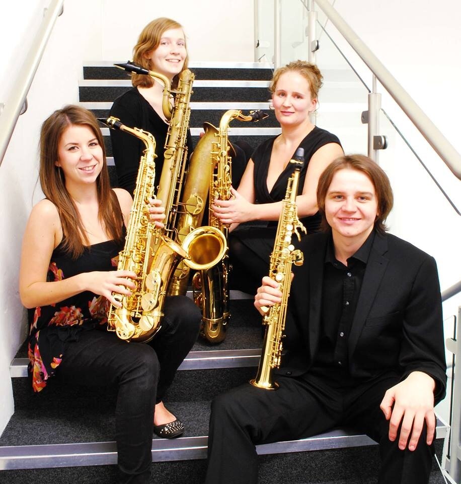 The Élan saxophone quartet were formed in 2013 at the Royal Northern College of Music where all four members are currently studying as postgraduate students.