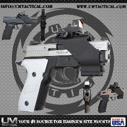 UM Tactical manufactures a high quality universal handgun sight mount that installs in under a minute.