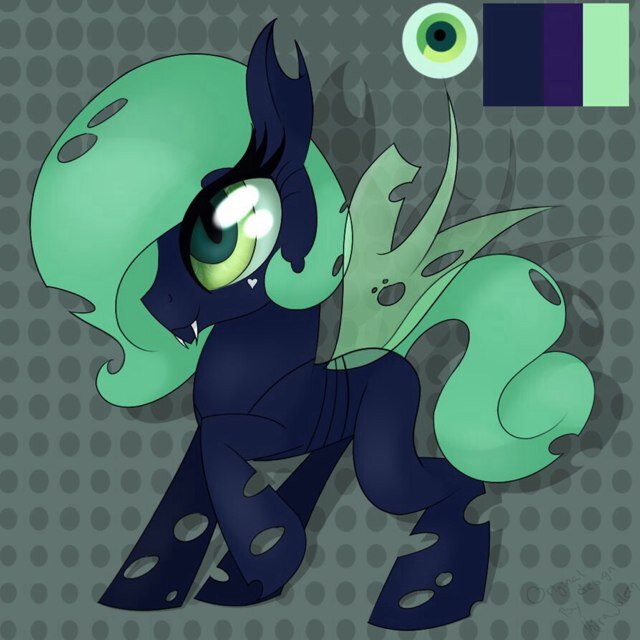 Hi i'm Toxic Fang a love changeling. I help changelings fall in love. I am a rare changeling type at Changeling Kingdom. Chrysalis is one of my pffs!