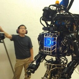 I'm Running Man, the @IHMCRobotics DARPA Robotics Challenge Atlas robot!